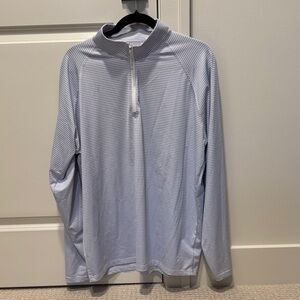 Holderness and Bourne Striped Quarter-Zip Pullover